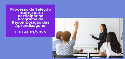 Oportunidade na SRE Ouro Preto: Seleção para o Programa de Recomposição das Aprendizagens (PRA)