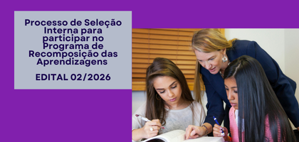 SRE Ouro Preto abre seleção para o Programa de Recomposição das Aprendizagens (PRA)
