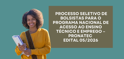 SRE Ouro Preto abre inscrições para seleção de professores bolsistas do PRONATEC